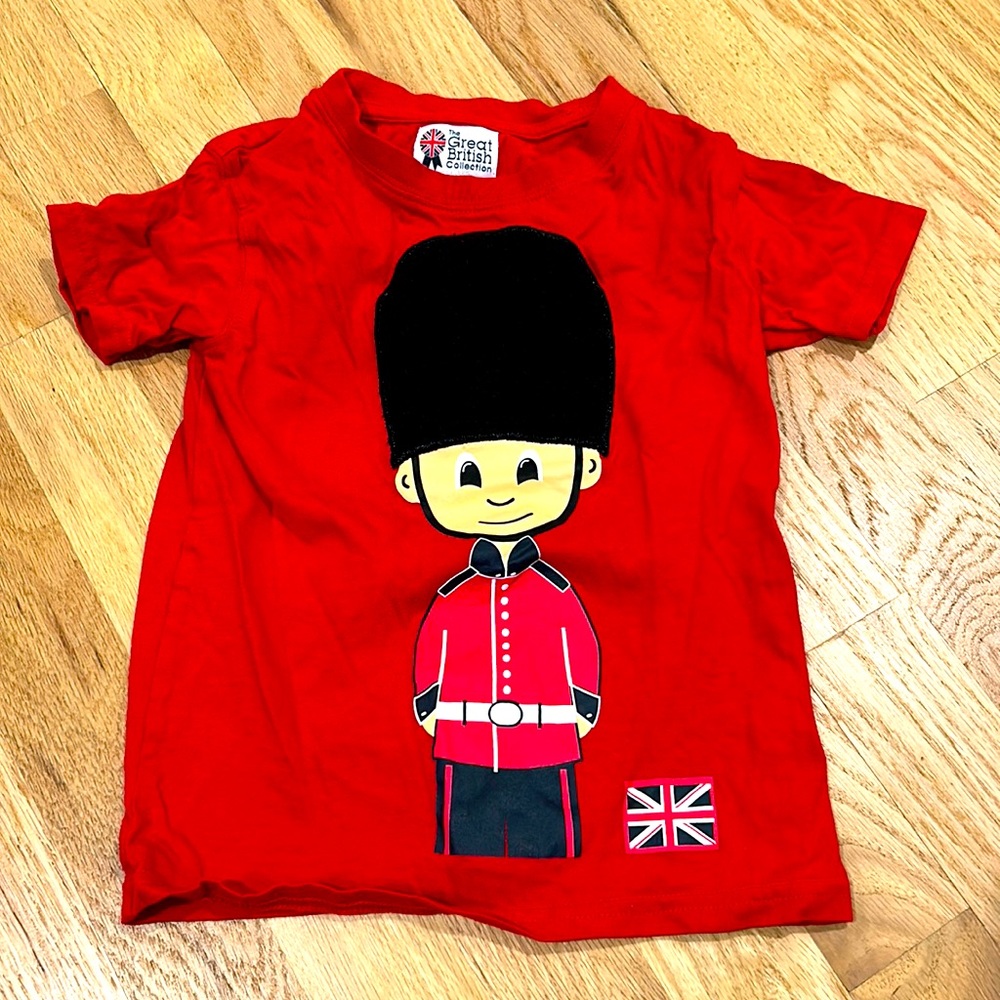 London Tee with Fuzzy Hat, 3-4Y